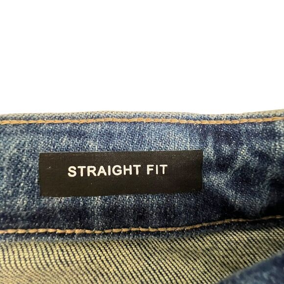 Judy Blue Womens Medium Wash High Rise Destroyed Knee Straight Fit Jeans 9/29 - Picture 7 of 9